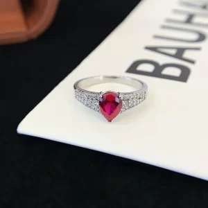 925 Sterling Silver Colored Gemstone Ring — view 1