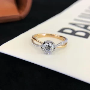 18K Gold Lab-Grown Diamond Ring — 0.528 ct — view 1