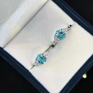 18K Gold Lab-Grown Colored Gemstone Ring — 1 ct — view 1