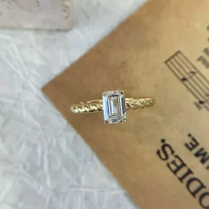 18K Gold Lab-Grown Diamond Ring — 1 ct — view 1
