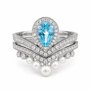 925 Sterling Silver Colored Gemstone Ring — view 1