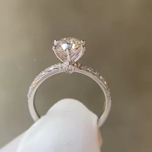 18K Gold Lab-Grown Diamond Ring — 1.07 ct — view 1