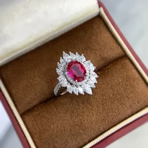 925 Sterling Silver Colored Gemstone Ring — view 1