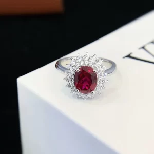 925 Sterling Silver Colored Gemstone Ring — view 1