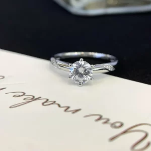 18K Gold Lab-Grown Diamond Ring — 0.59 ct — view 1