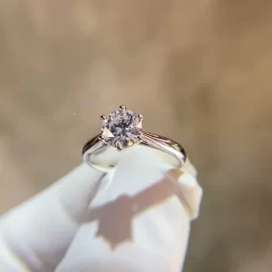 PT950 Platinum Lab-Grown Diamond Ring — 1.003 ct — view 1
