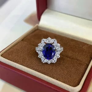 925 Sterling Silver Colored Gemstone Ring — view 1