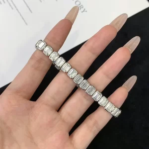 925 Sterling Silver Moissanite Bracelet — view 1