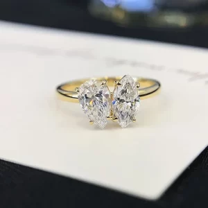 18K Gold Lab-Grown Diamond Ring — 0.688 ct — view 1