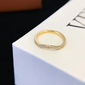 18K Gold Moissanite Eternity Band — 0.35 ct — view 1