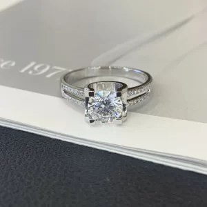 18K Gold Lab-Grown Diamond Ring — 1.1 ct — view 1