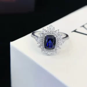 925 Sterling Silver Colored Gemstone Ring — view 1