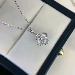 18K Gold Lab-Grown Diamond Pendant — 1.003 ct — view 1