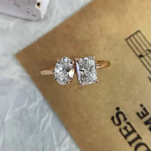 18K Gold Lab-Grown Diamond Ring — 0.89 ct — view 1