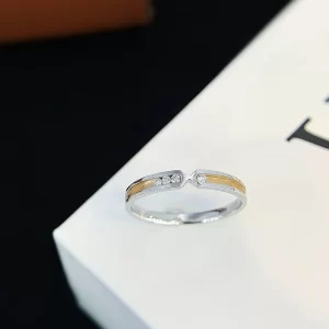 18K Gold Diamond Ring — 0.04 ct — view 1