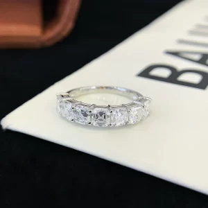 18K Gold Moissanite Ring — 2.15 ct — view 1