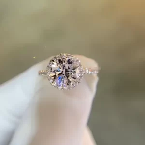 18K Gold Lab-Grown Diamond Ring — 2.03 ct — view 1