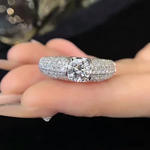 PT950 Platinum Lab-Grown Diamond Ring — 1.04 ct — view 1