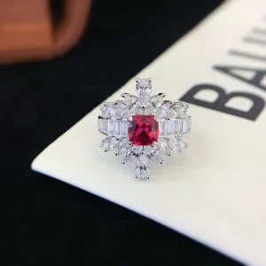 925 Sterling Silver Colored Gemstone Ring — view 1