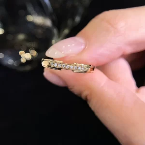 18K Gold Lab-Grown Diamond Band — 0.055 ct — view 1