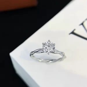 18K Gold Lab-Grown Diamond Ring — 1.005 ct — view 1