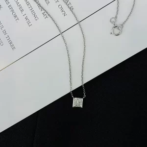 18K Gold Lab-Grown Diamond Necklace — 0.38 ct — view 1