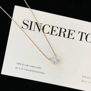 18K Gold Lab-Grown Diamond Necklace — 1.08 ct — view 1