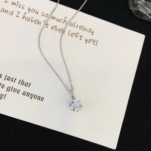 18K Gold Lab-Grown Diamond Necklace — 1.030 ct — view 1