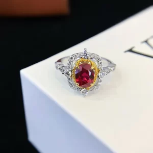 925 Sterling Silver Colored Gemstone Ring — view 1
