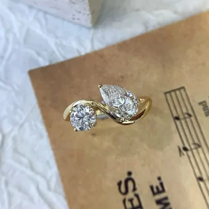 18K Gold Lab-Grown Diamond Ring — 1.608 ct — view 1